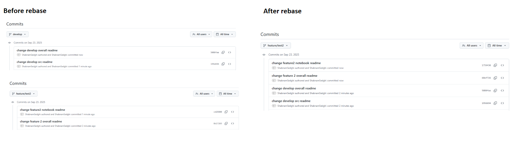 Databricks Git Rebase Example